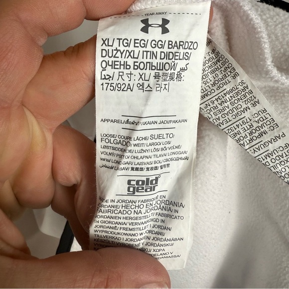 Under Armour White Sleeveless Coldgear Half Zip Size XL - Picture 4 of 6